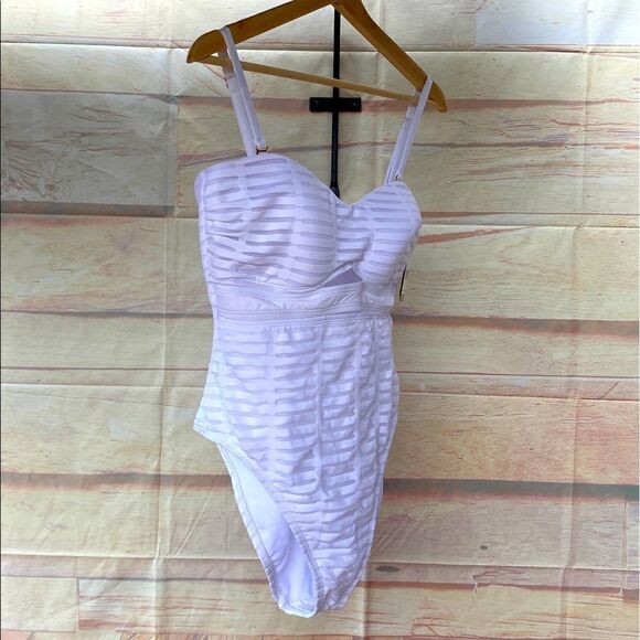 Womens size Lg NWT Kenneth Cole one piece belly toning bathing suit - Picture 4 of 11